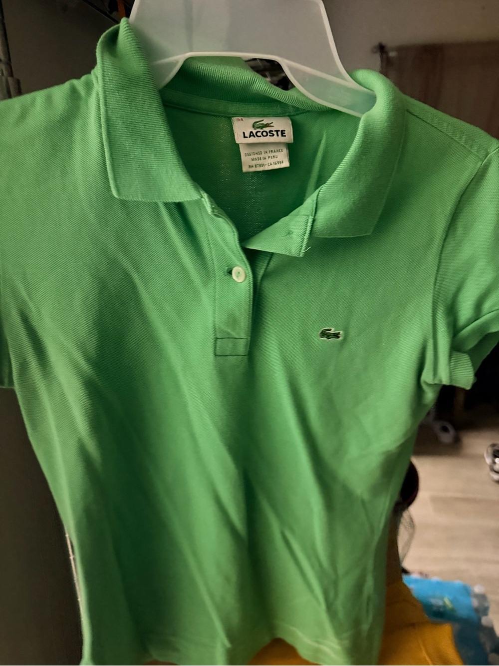 Lacoste Kids Green Polo Shirt